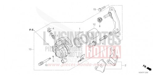 FRONT BRAKE CALIPER CBF125MEFT de 2026